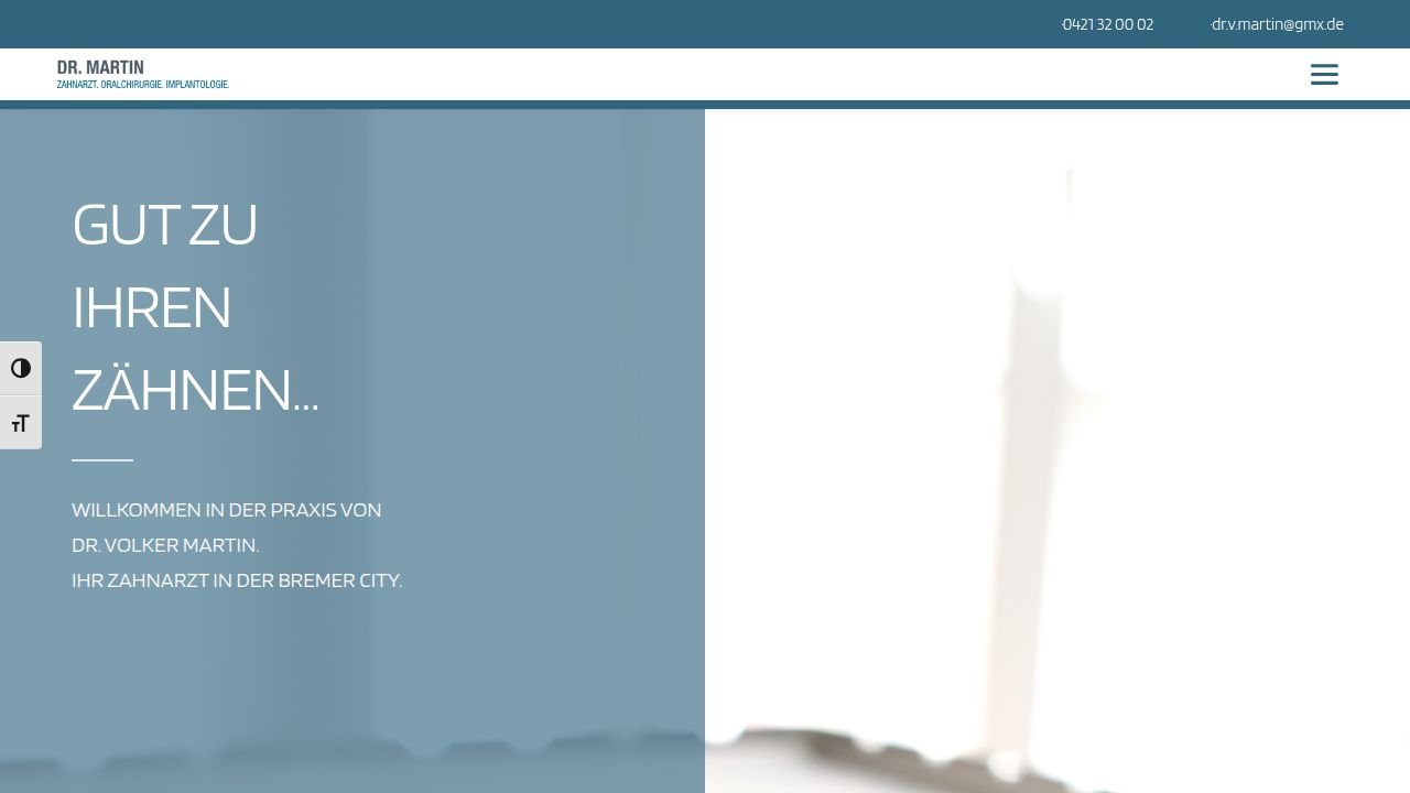 Home page of the website of Herr Dr. Volker Martin
