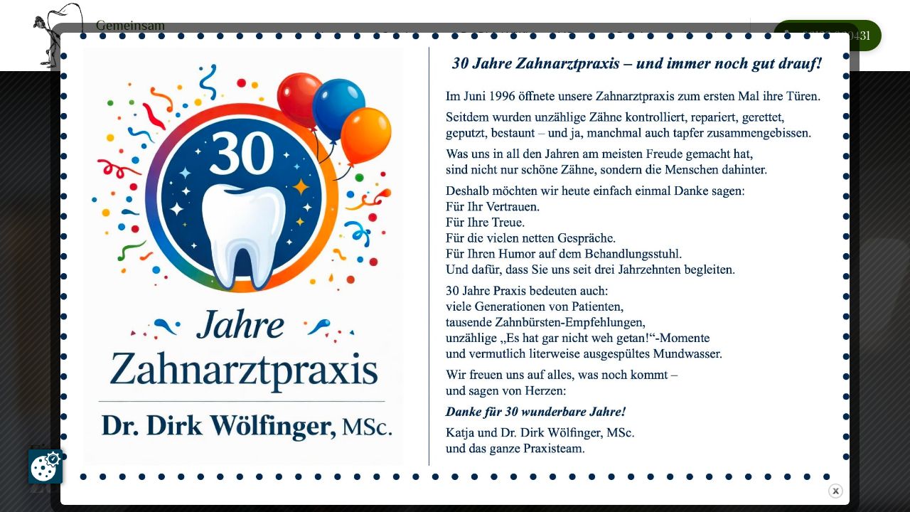 Home page of the website of Herr Dr. Dirk W&ouml;lfinger, MSc