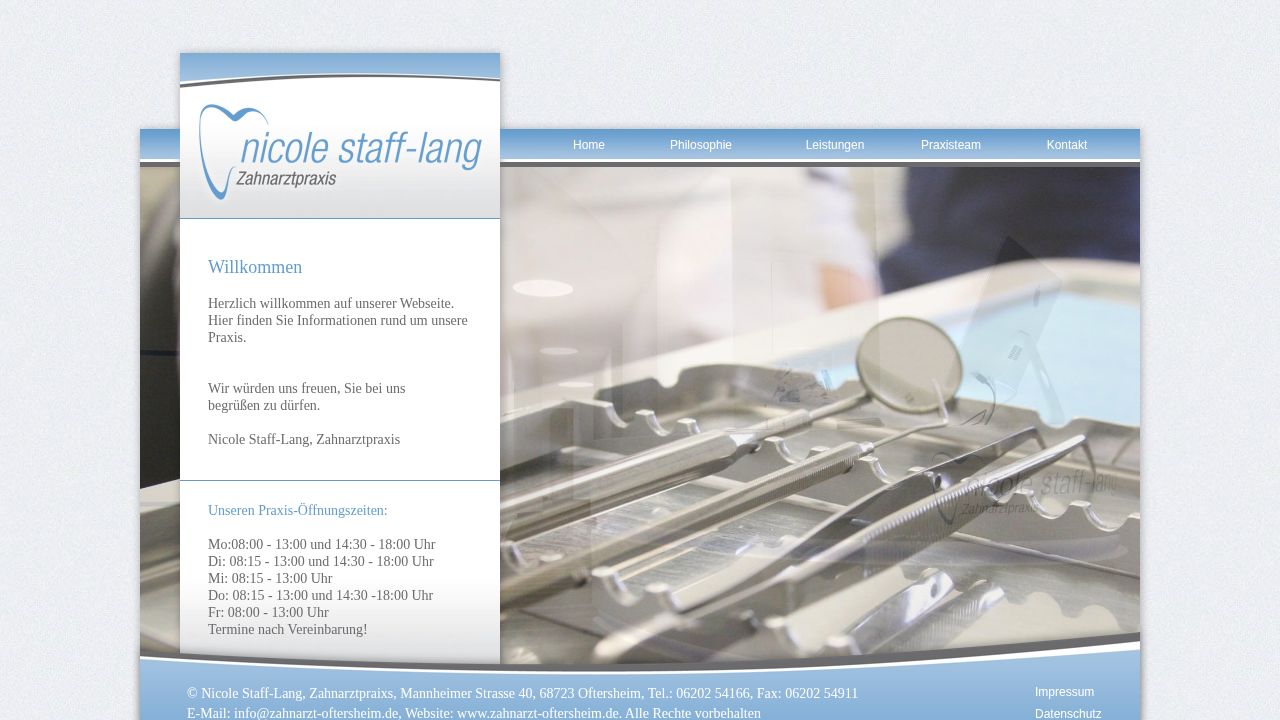 Home page of the website of Nicole Staff-Lang