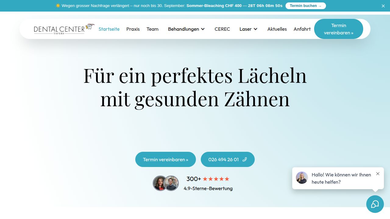 Home page of the website of Med.Dent (DDS) Med. Dent (DDS) Erkan Inan