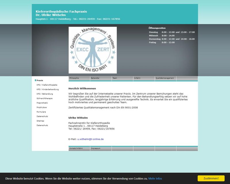 Home page of the website of Dr. Ulrike Withelm