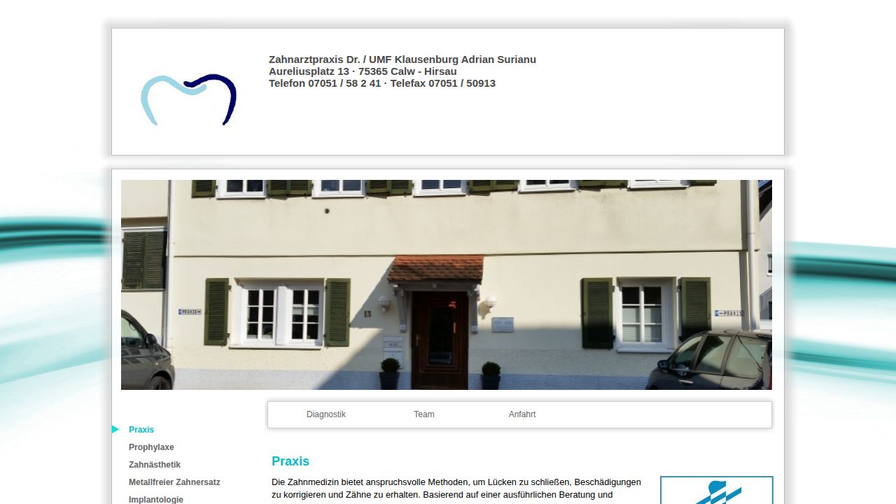 Home page of the website of Herr Dr. | UMF Klausenburg Adrian Surianu